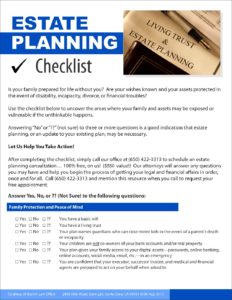 checklist in estate planning template draft form